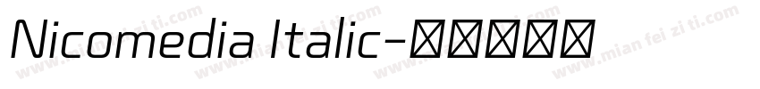 Nicomedia Italic字体转换